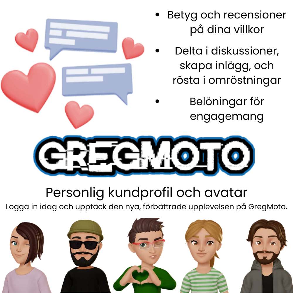 GregMoto lanserar ny medlemsfunktionalitet – För en ännu bättre MC-upplevelse! 🚀