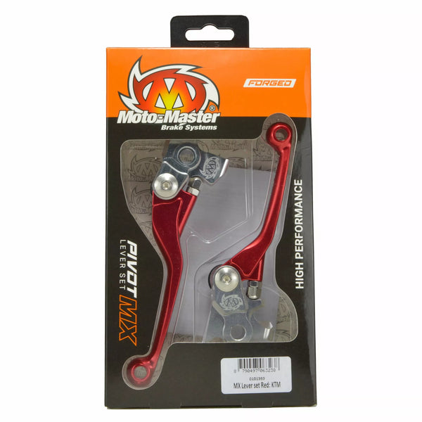 MOTO-MASTER PIVOT LEVER SET RED 0101783