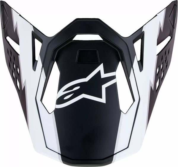 ALPINESTARS(MX) VISOR SM10 AMPR BLACK/WHT 8980623-1121-OS