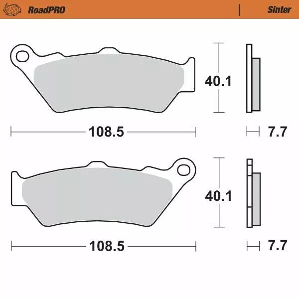 MOTO-MASTER BRAKE PAD SINTER REAR 403302