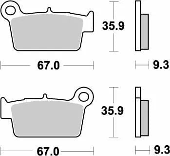 MOTO-MASTER BRAKE PAD NITRO 094521