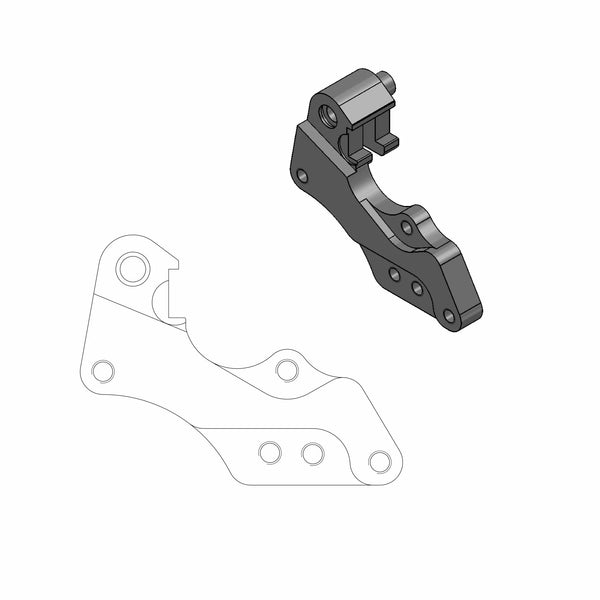 MOTO-MASTER BRAKE CALIPER ADAPTOR 211042