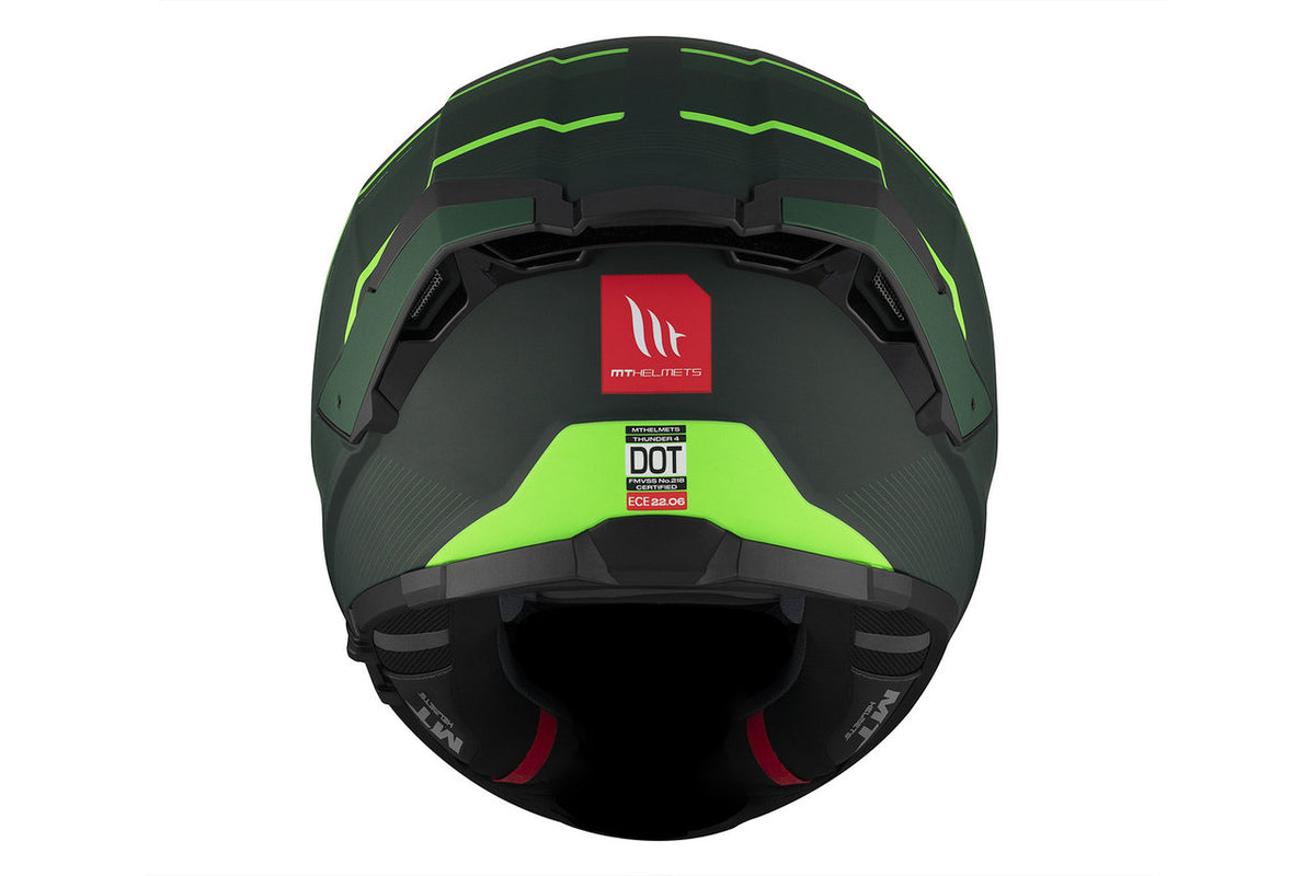 Mt Helmets Integral MC Helmet Thunder 4 SV R25 Green