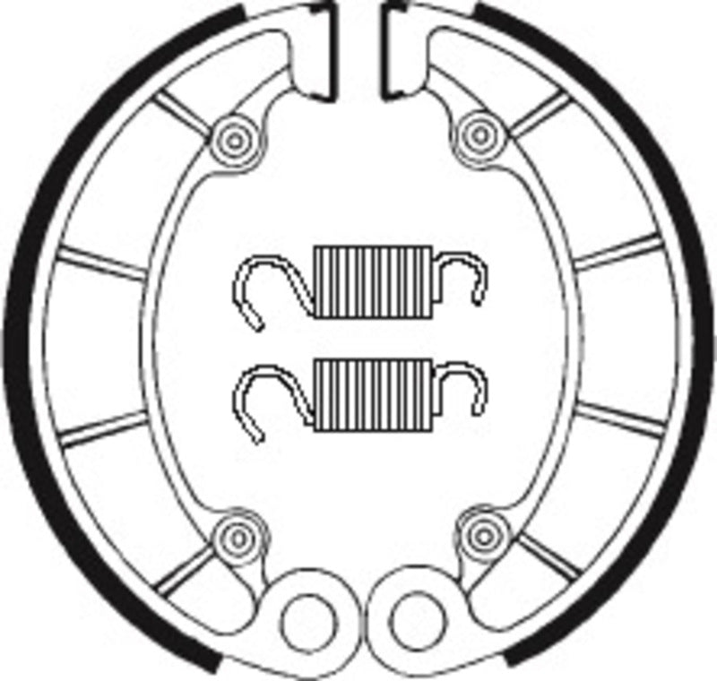 TECNIUM Street/ATV Organic Brake shoes- BA046 1022231