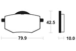 TECNIUM Street Organic Brake pads - MA116 1022338