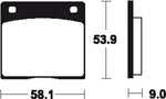 TECNIUM Street Organic Brake pads - MA12 1022341