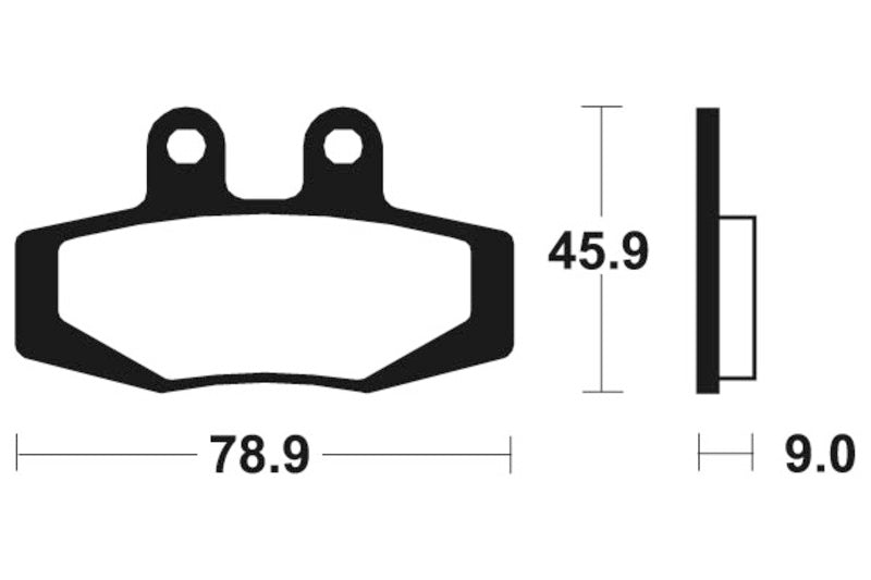 TECNIUM Street Organic Brake pads - MA121 1022342