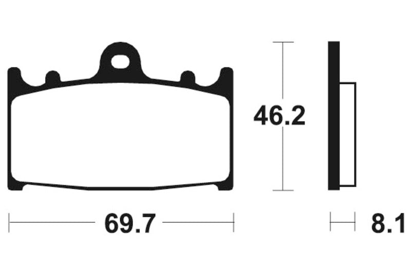 TECNIUM Street Organic Brake pads - MA131 1022353