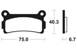 TECNIUM Street Organic Brake pads - MA136 1022358