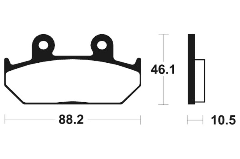 TECNIUM Street Organic Brake pads - MA147 1022370