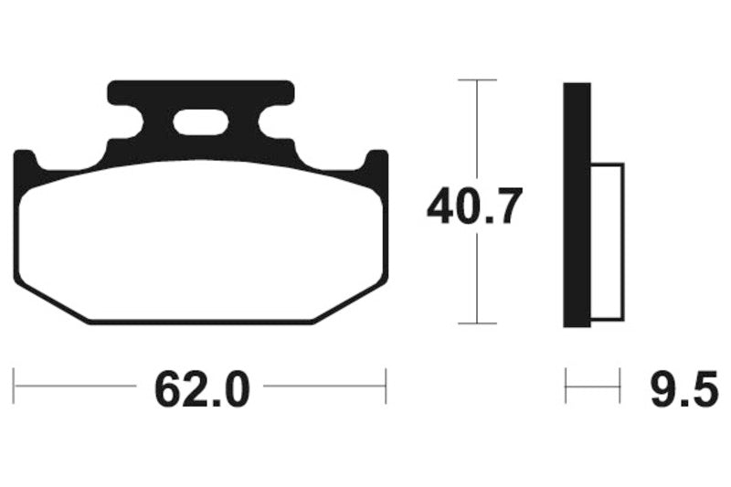 TECNIUM Street Organic Brake pads - MA148 1022371