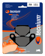 TECNIUM Street Organic Brake pads - MA151 1022374