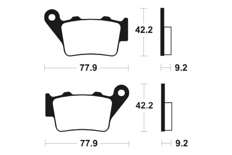 TECNIUM Street Organic Brake pads - MA175 1022393