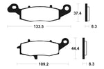 TECNIUM Street Organic Brake pads - MA204 1022419