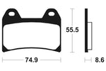 TECNIUM Street Organic Brake pads - MA206 1022421