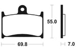 TECNIUM Street Organic Brake pads - MA214 1022423