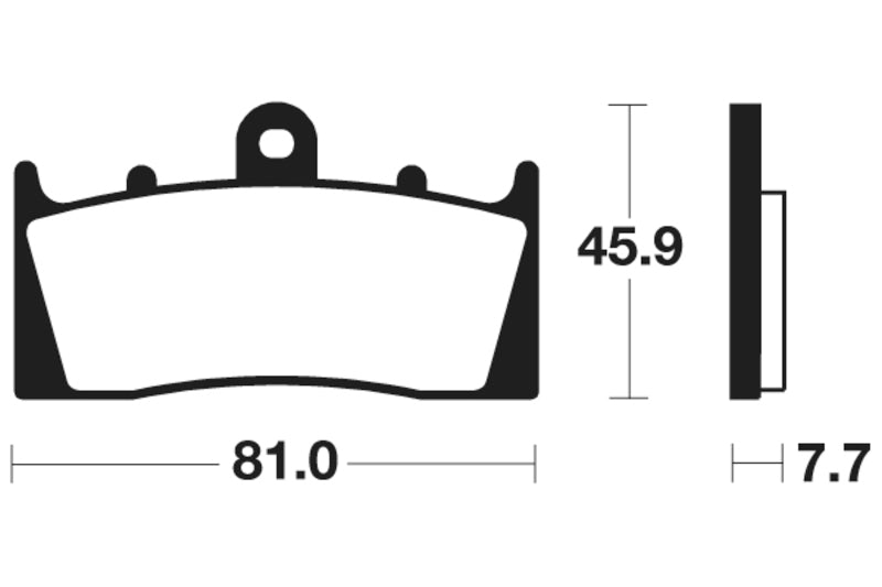 Tecnium Street Organic Brake Pads - MA243 1022439