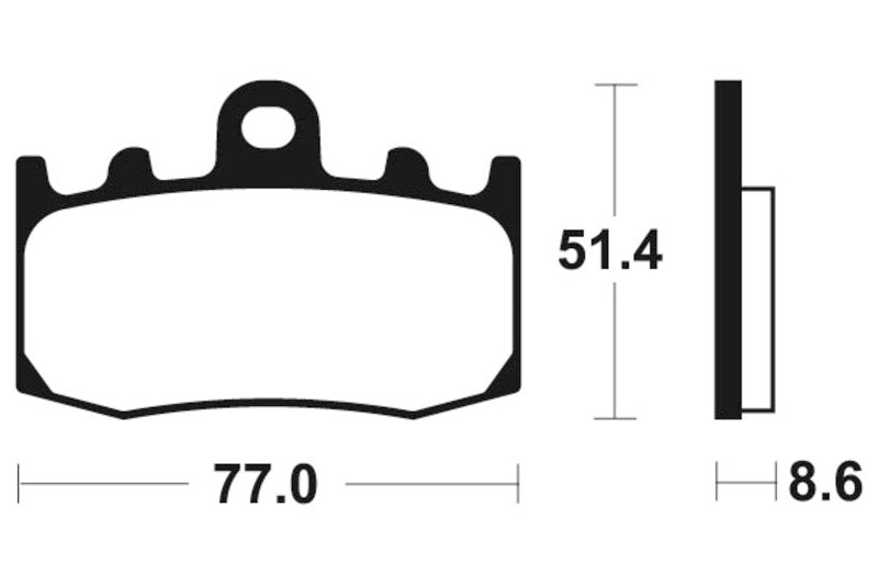 TECNIUM Street Organic Brake pads - MA296 1022467