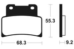 TECNIUM Street Organic Brake pads - MA344 1022485