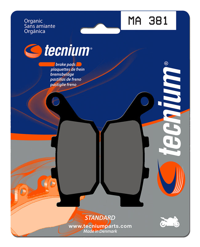 TECNIUM Street Organic Brake pads - MA381 1022500