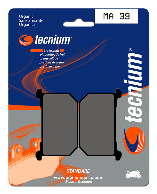 TECNIUM Street Organic Brake pads - MA39 1022501