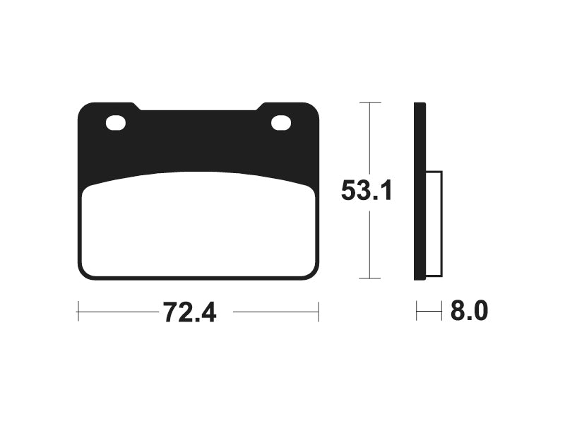 TECNIUM Street Organic Brake pads - MA393 1022502