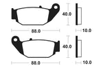 TECNIUM Street Organic Brake pads - MA415 1022508