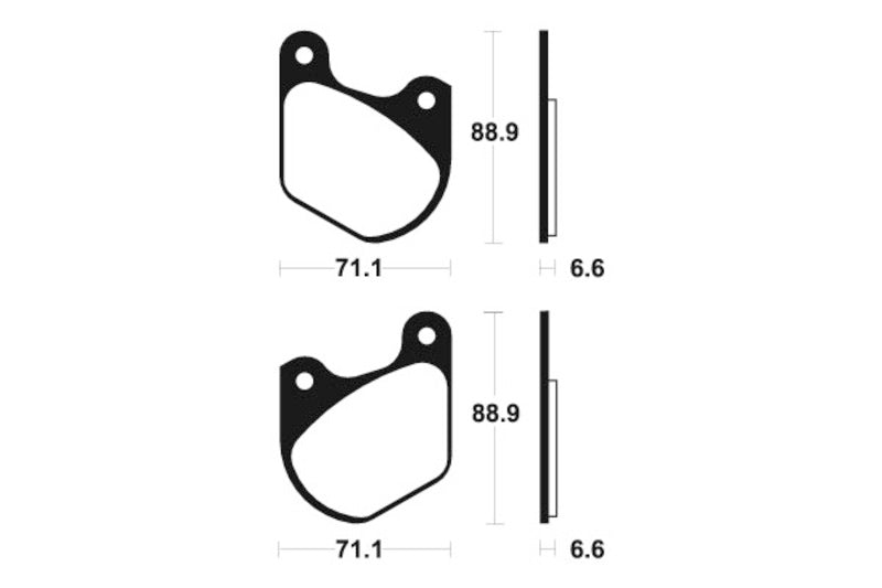 TECNIUM Street Organic Brake pads - MA43 1022514