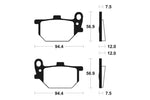 TECNIUM Street Organic Brake pads - MA45 1022517