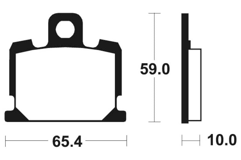 TECNIUM Street Organic Brake pads - MA47 1022519