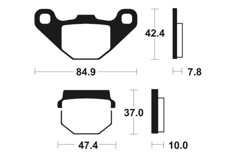 Tecnium Street Organic Brake Pads - MA48 1022520