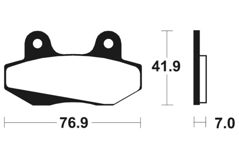 TECNIUM Street Organic Brake pads - MA51 1022524