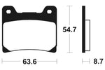 TECNIUM Street Organic Brake pads - MA55 1022528