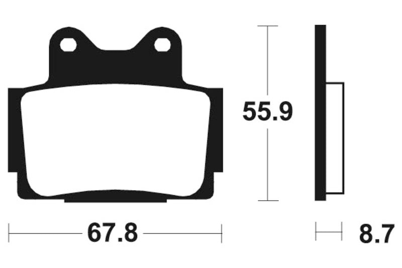 TECNIUM Street Organic Brake pads - MA70 1022539