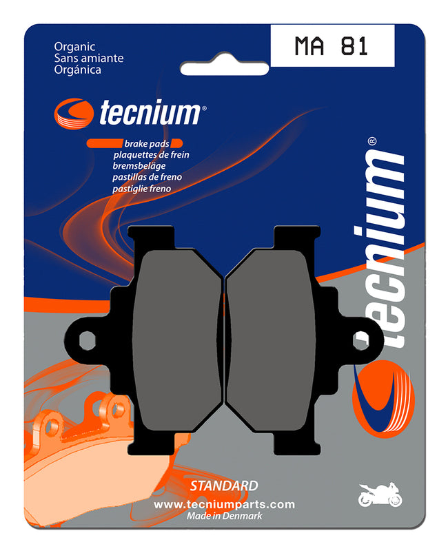 Tecnium Street Organic Brake Pads - MA81 1022550