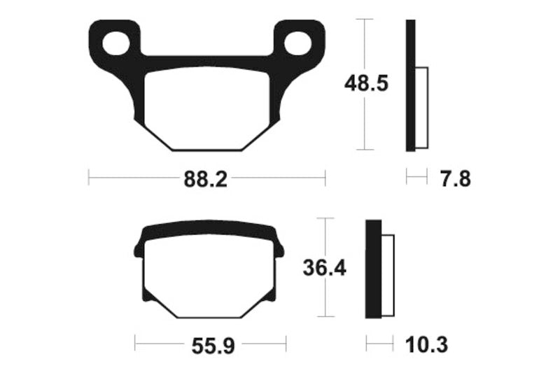 TECNIUM Street Organic Brake pads - MA85 1022554