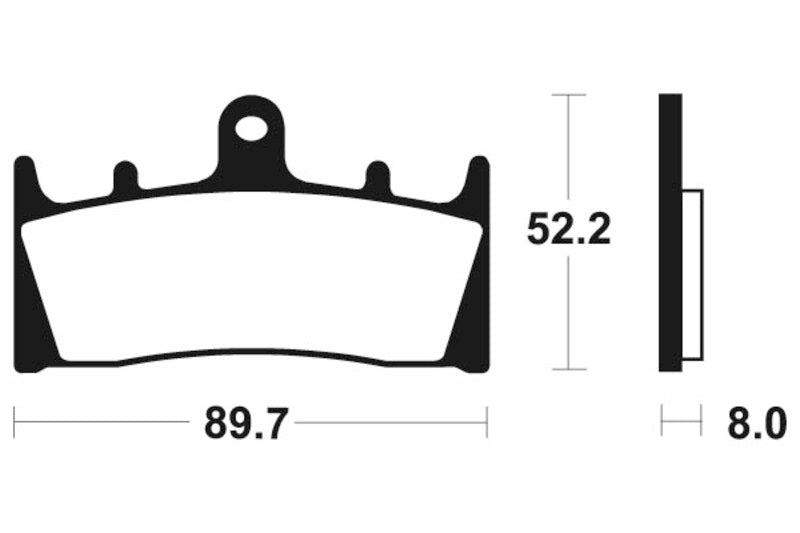 TECNIUM Racing Sintered Metal Carbon Brake pads - MCR186 1022579