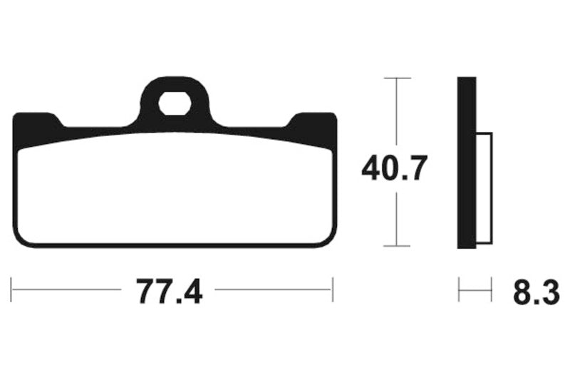 Tecnium Racing Sintered Metal Carbon Brake Pads - MCR195 1022580