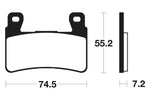 TECNIUM Racing Sintered Metal Carbon Brake pads - MCR234 1022585