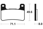 TECNIUM Racing Sintered Metal Carbon Brake pads - MCR306 1022592