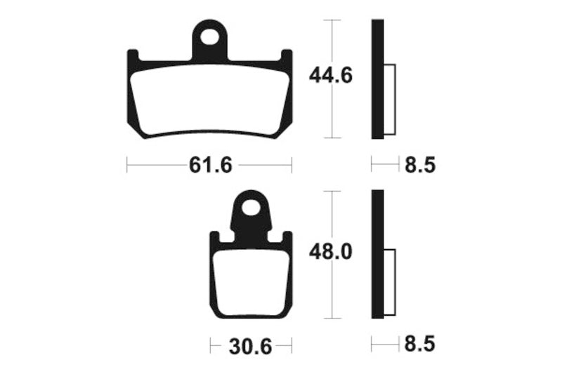 TECNIUM Racing Sintered Metal Carbon Brake pads - MCR339 1022595