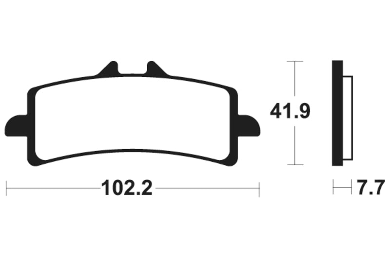 TECNIUM Racing Sintered Metal Carbon Brake pads - MCR341 1022596