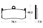 TECNIUM Racing Sintered Metal Carbon Brake pads - MCR364 1022600