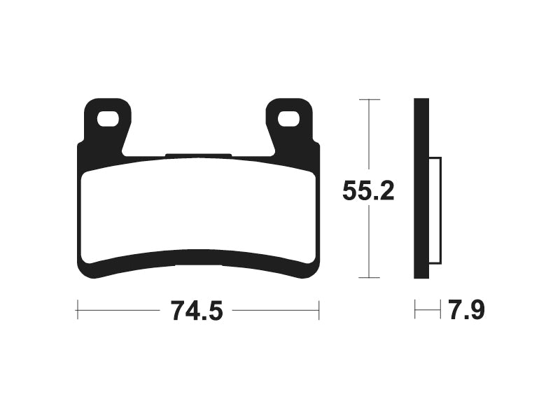 TECNIUM Racing Sintered Metal Carbon Brake pads - MCR394 1022603