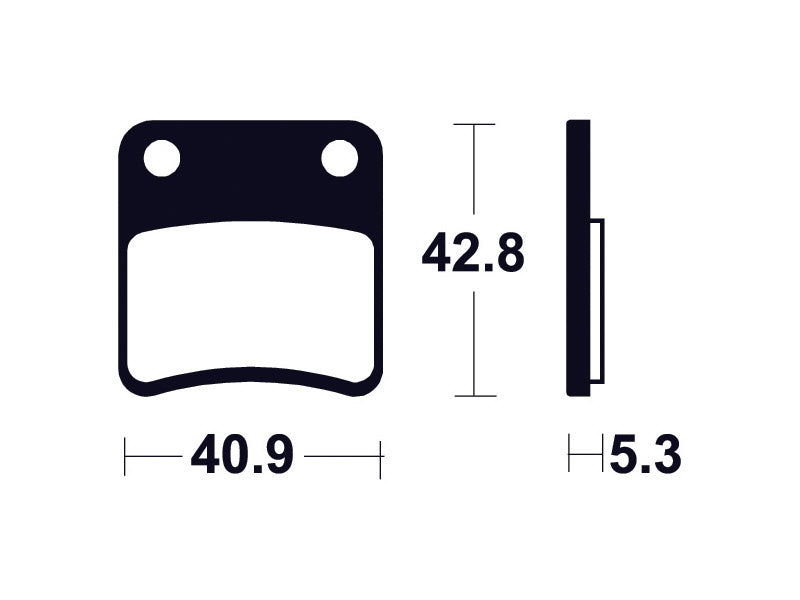 Tecnium scooter organic brake pads - ME379 1022696