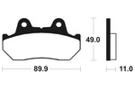 TECNIUM Scooter Organic Brake pads - ME42 1022701