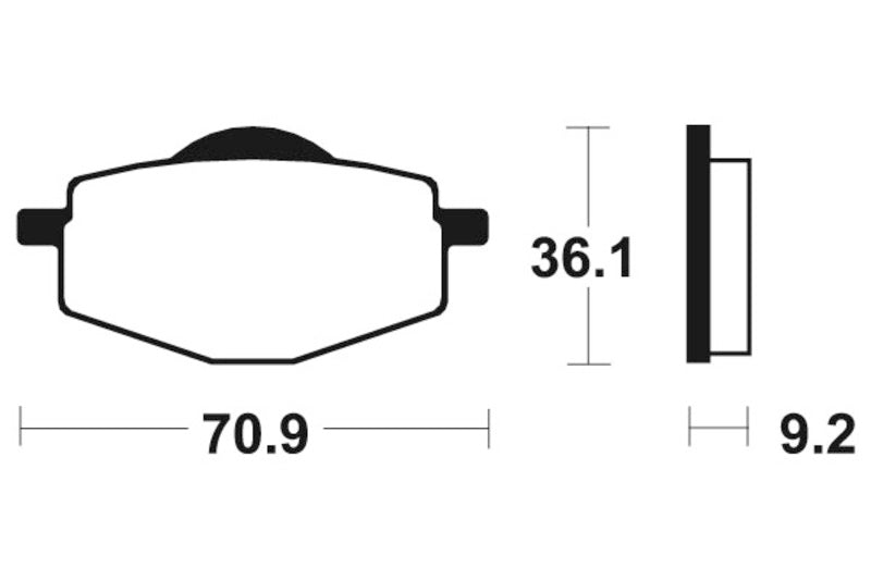 TECNIUM Scooter Organic Brake pads - ME75 1022711