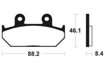 TECNIUM Street Performance Sintered Metal Brake pads - MF100 1022715