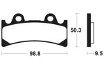 TECNIUM Street Performance Sintered Metal Brake pads - MF183 1022741