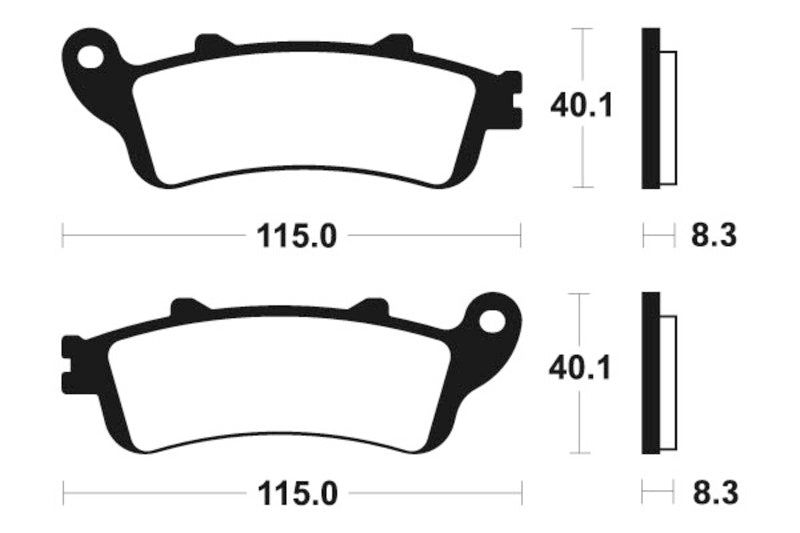 TECNIUM Street Performance Sintered Metal Brake pads - MF235 1022757